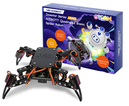 ACEBOTT  ESP8266 Quadruped Bionic  Spider Robot Kit  APP control