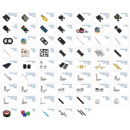 ACEBOTT Smart Factory Edu Kit – Ultiersion with ESP32 Controller Board | Supports Arduino, ACECode Programmingmate V