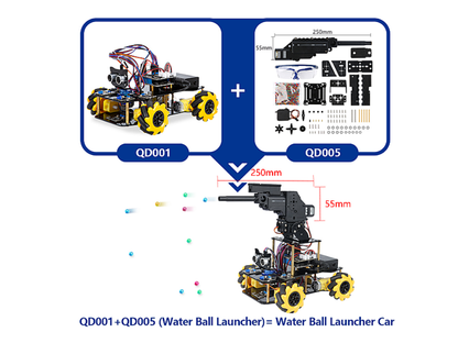 ACEBOTT ESP32 Water Ball Launcher Car Expansion Pack for QD001