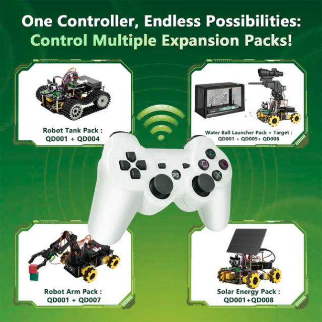 ACEBOTT PS3 Wireless Remote Controller Expansion Pack for QD001 - circuitrocks