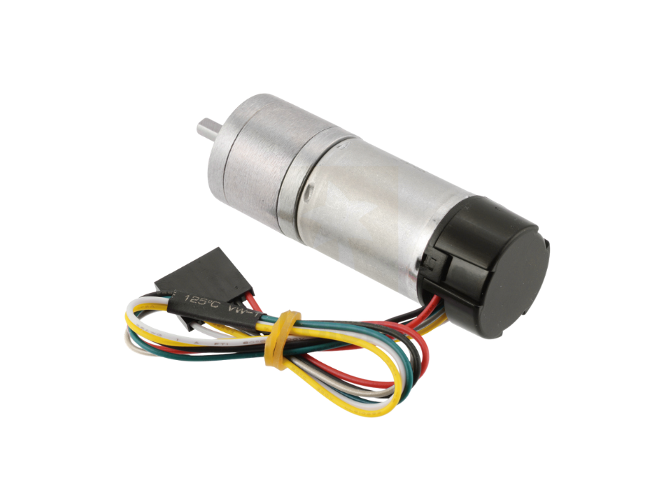 4.4:1 Metal Gearmotor 25Dx63L mm HP 12V with 48 CPR Encoder
