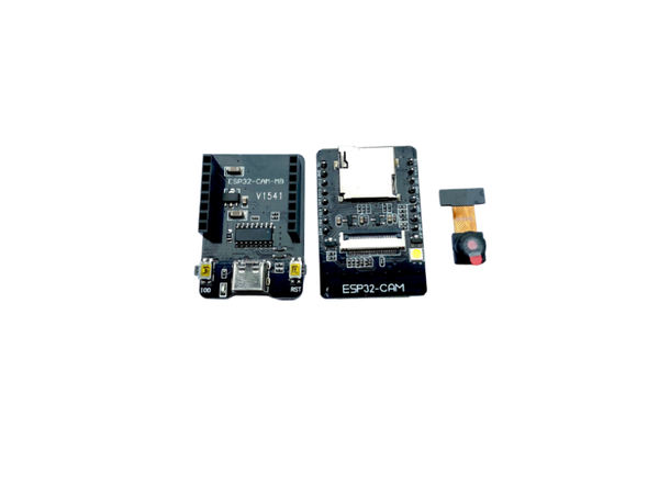 ESP32-CAM + ESP32-CAM-MB Programmer - 2MP OV2640, WiFi/BLE