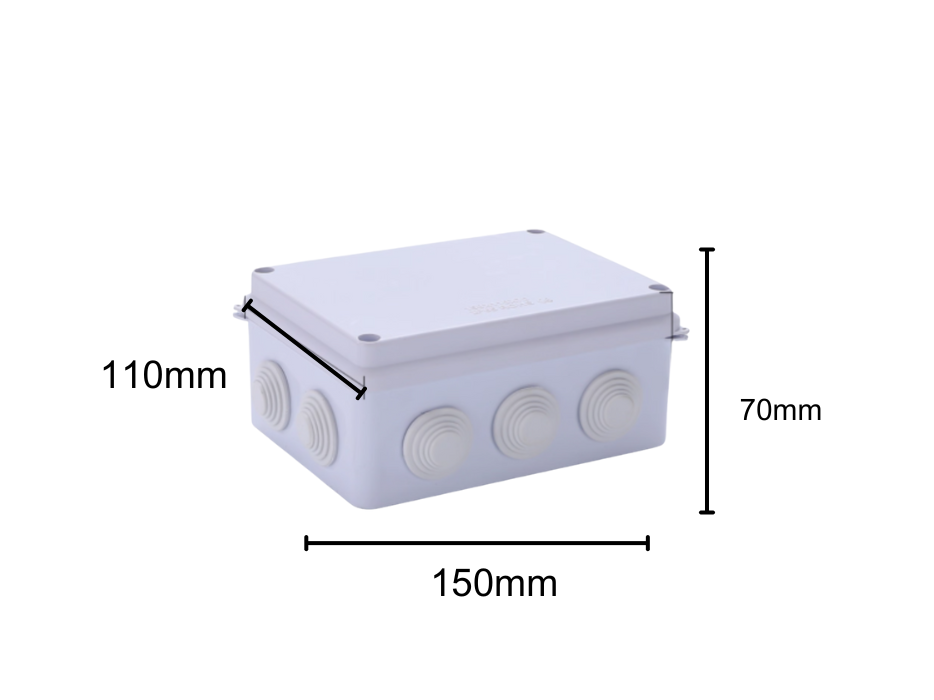 Waterproof Junction Box – IP55 and IP65 Electrical Cable Enclosure, ABS Plastic Dustproof Outdoor Case