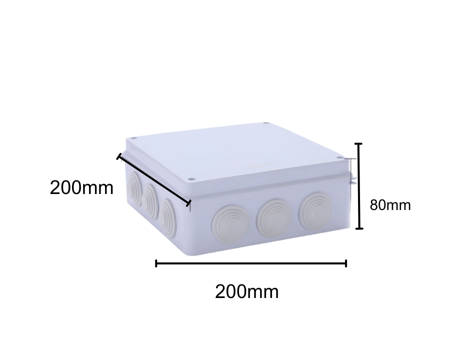Waterproof Junction Box – IP55 and IP65 Electrical Cable Enclosure, ABS Plastic Dustproof Outdoor Case