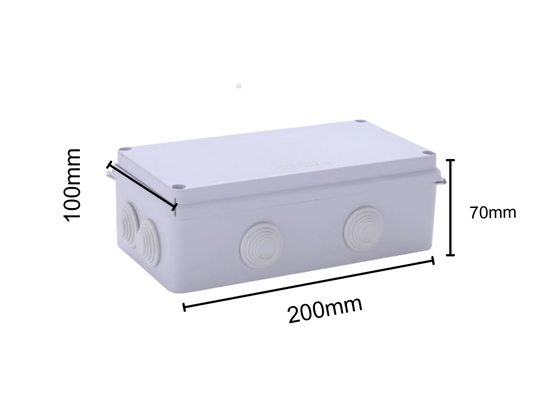 Waterproof Junction Box – IP55 and IP65 Electrical Cable Enclosure, ABS Plastic Dustproof Outdoor Case