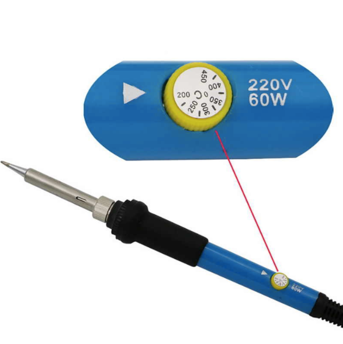 Soldering Iron Adjustable Temperature 60W 220 VAC