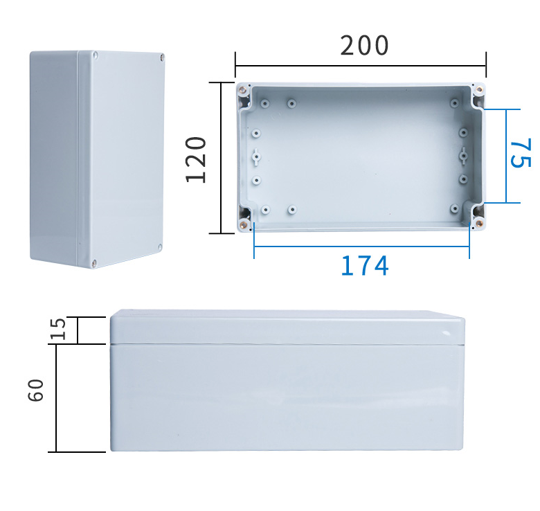 Weatherproof Enclosure IP65 NEMA 4 ABS