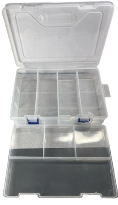 Latching Multi Compartment Case Storage Box