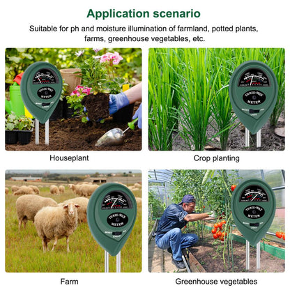 3 in 1 Soil Instrument Gardening Soil Tester Hygrometer / Measuring PH Meter / Illuminance