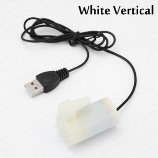 Mini Water Pump Submersible DC 3 to 6V White