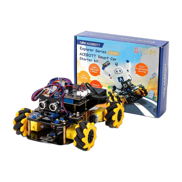 ACEBOTT ESP32 4WD Mecanum Robot - Camera + WiFi STEM - circuit.rocks