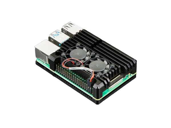 Pi 4 Aluminum Case w/ Dual Fans (2809)