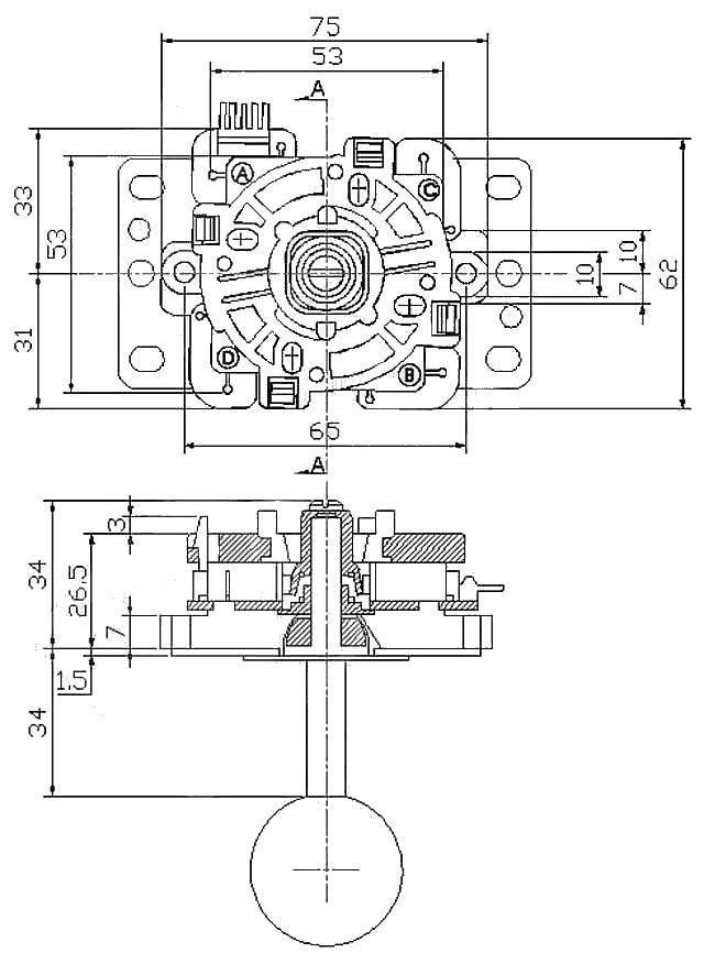 Arcade Button - 30mm Translucent Clear