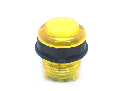 Arcade Button with LED 30mm Translucent Yellow