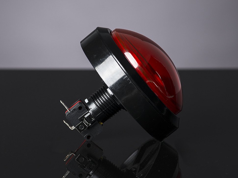 Arcade Massive Button with LED 100mm Red
