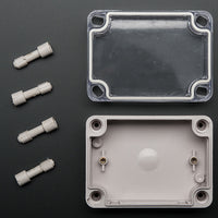 Arduino Project Enclosure Weatherproof Small Plastic Clear Top - circuitrocks