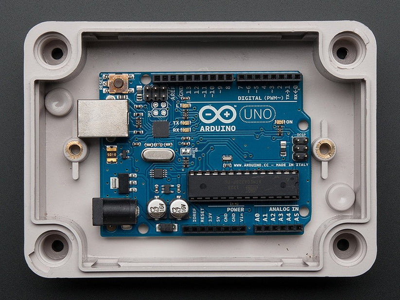 Arduino Installation Cover Adafruit Weatherproof Project Enclosure Small (PID 903)