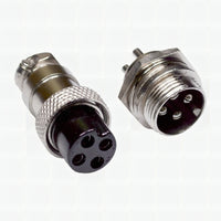 Aviation Plug GX16-4 Metal Male/Female Panel