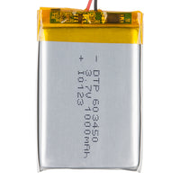 Battery 3.7V Polymer Lithium Ion 1000mAh - circuitrocks