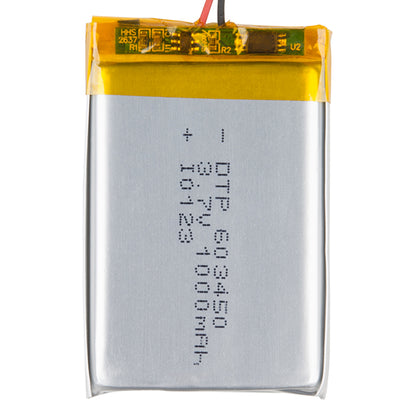 Battery 3.7V Polymer Lithium Ion 1000mAh
