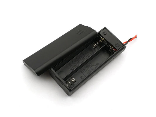 Battery Holder AAA 2S Case Box With Leads With ON/OFF Switch Cover