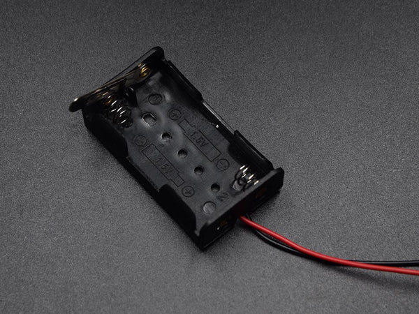 Battery Holder with Switch 2 x AA - circuitrocks