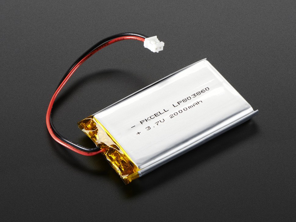 Battery Lithium Ion 3.7v 2000mAh - circuitrocks