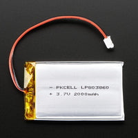 Battery Lithium Ion 3.7v 2000mAh - circuitrocks