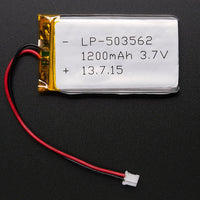 Battery Lithium Ion Polymer 3.7v 1200mAh - circuitrocks