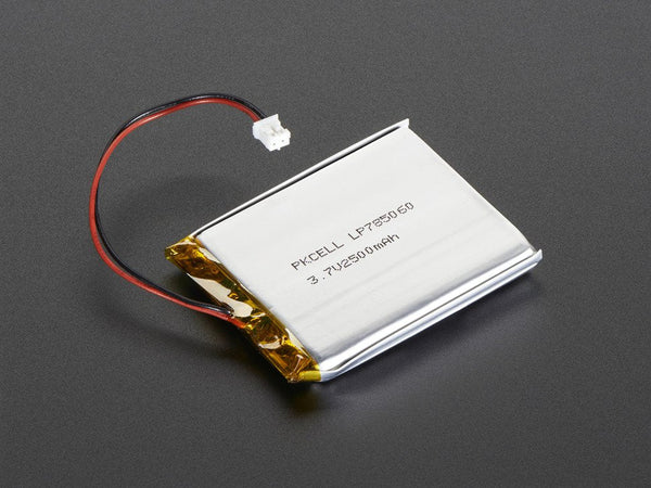 Battery Lithium Ion Polymer 3.7v 2500mAh - circuitrocks