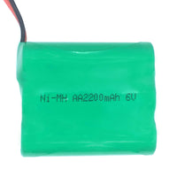 Battery Rechargeable NiMH Pack 6.0 V 2200 mAh 3+2 AA Cells - circuitrocks