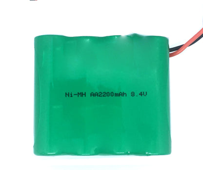 Battery Rechargeable NiMH Pack 8.4 V 2200 mAh 4+3 AA Cells