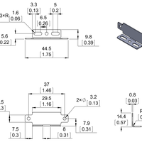 Bracket Pair for Sharp GP2Y0A02 GP2Y0A21 and GP2Y0A41 Distance Sensors Parallel - circuitrocks