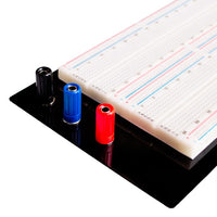 Breadboard 1660 Tie-Point with 3 Binding Post - circuitrocks
