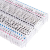 Breadboard 400 Tie Point Interlocking Solderless Crystal - circuitrocks