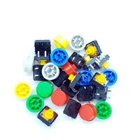 Button Colorful Round Tactile Switch Assortment 25 pack - circuitrocks
