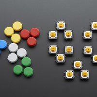 Button Colorful Round Tactile Switch Assortment 25 pack - circuitrocks