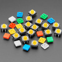 Tactile Button Square Colorful 15-Pack - 12mm Assortment - view 2
