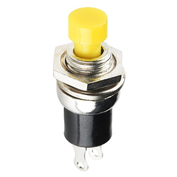 Button Momentary Panel-Mount Yellow 16mm (2595)