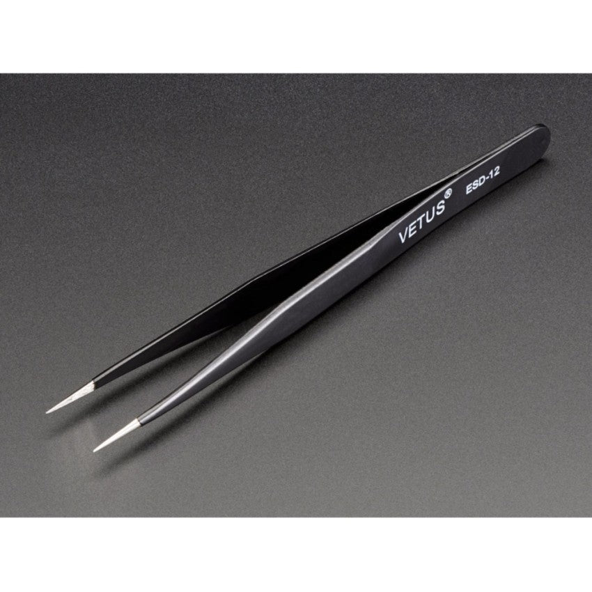 Tweezers ESD safe 135mm Vetus