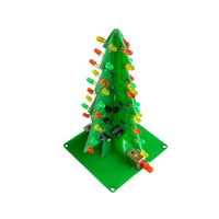 Flashing LED Christmas Tree PCB Kit