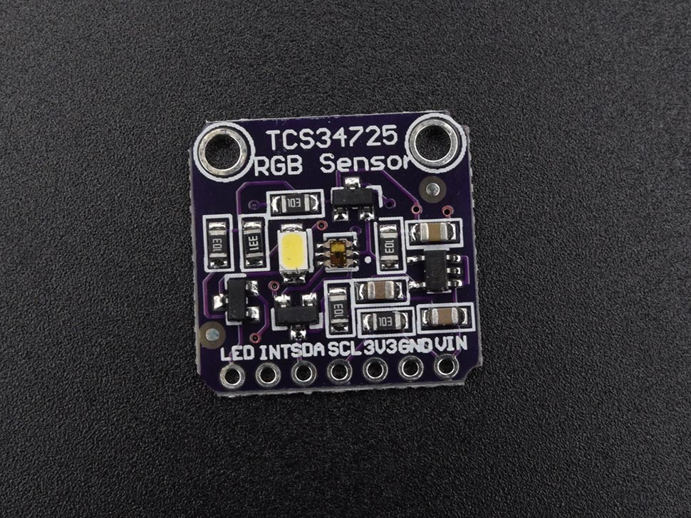 Color RGB Sensor with IR filter and White LED TCS34725