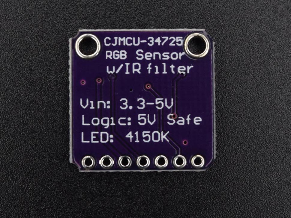 Color RGB Sensor with IR filter and White LED TCS34725