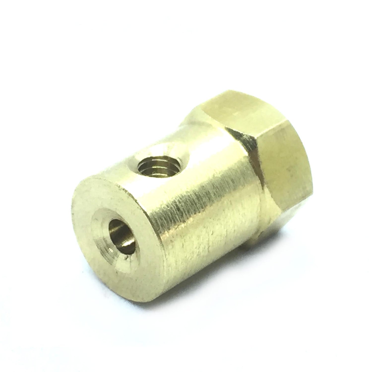 Coupling 3.17mm Hexagon Brass for Motor Shafts and Wheel