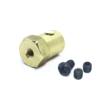 Coupling 3.17mm Hexagon Brass for Motor Shafts and Wheel - view 4