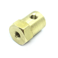 Coupling 3mm Hex Brass Motor-Wheel - view 2
