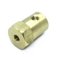 Coupling 6mm Hexagon Brass for Motor Shafts and Wheel - circuitrocks