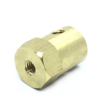 Coupling 8mm Hexagon Brass for Motor Shafts and Wheel - circuitrocks
