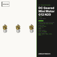 DC Geared Mini Motor G12 N20 - Compact Robotics - genuine, circuit.rocks