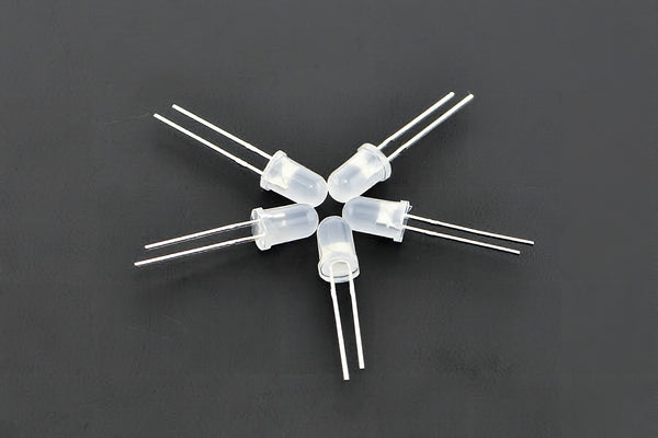 DFRobot Diffused 5mm LED Pack 50pcs - FIT0372